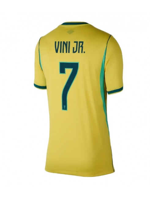 Zenske Futbalové oblečenie Brazília Vinicius Junior #7 MS 2026 Krátky Rukáv - Domáci Zenske Futbalové oblečenie Brazília Vinicius Junior #7 MS 2026 Krátky Rukáv - Domáci